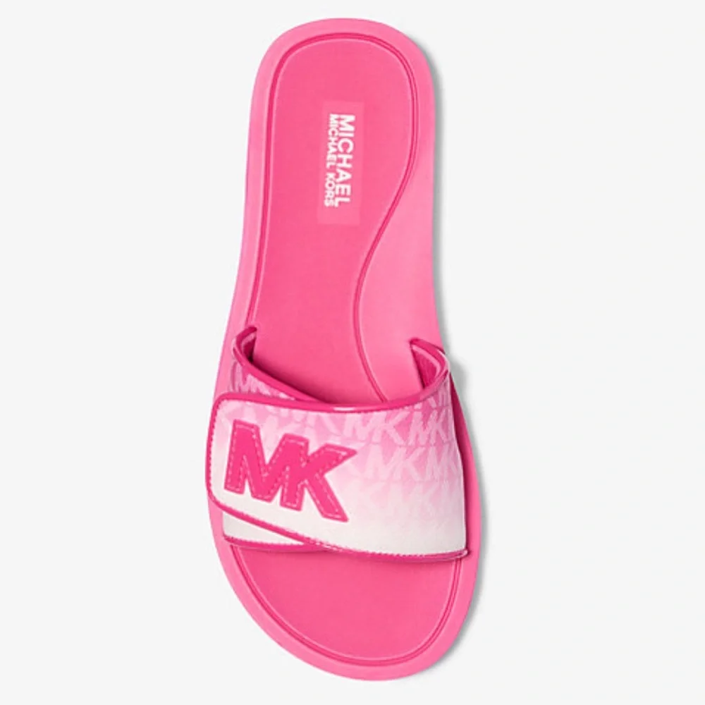MICHAEL KORS Palmer Ombré Signature Logo Slide Sandal
Dragonfruit
NWT - Picture 1 of 3